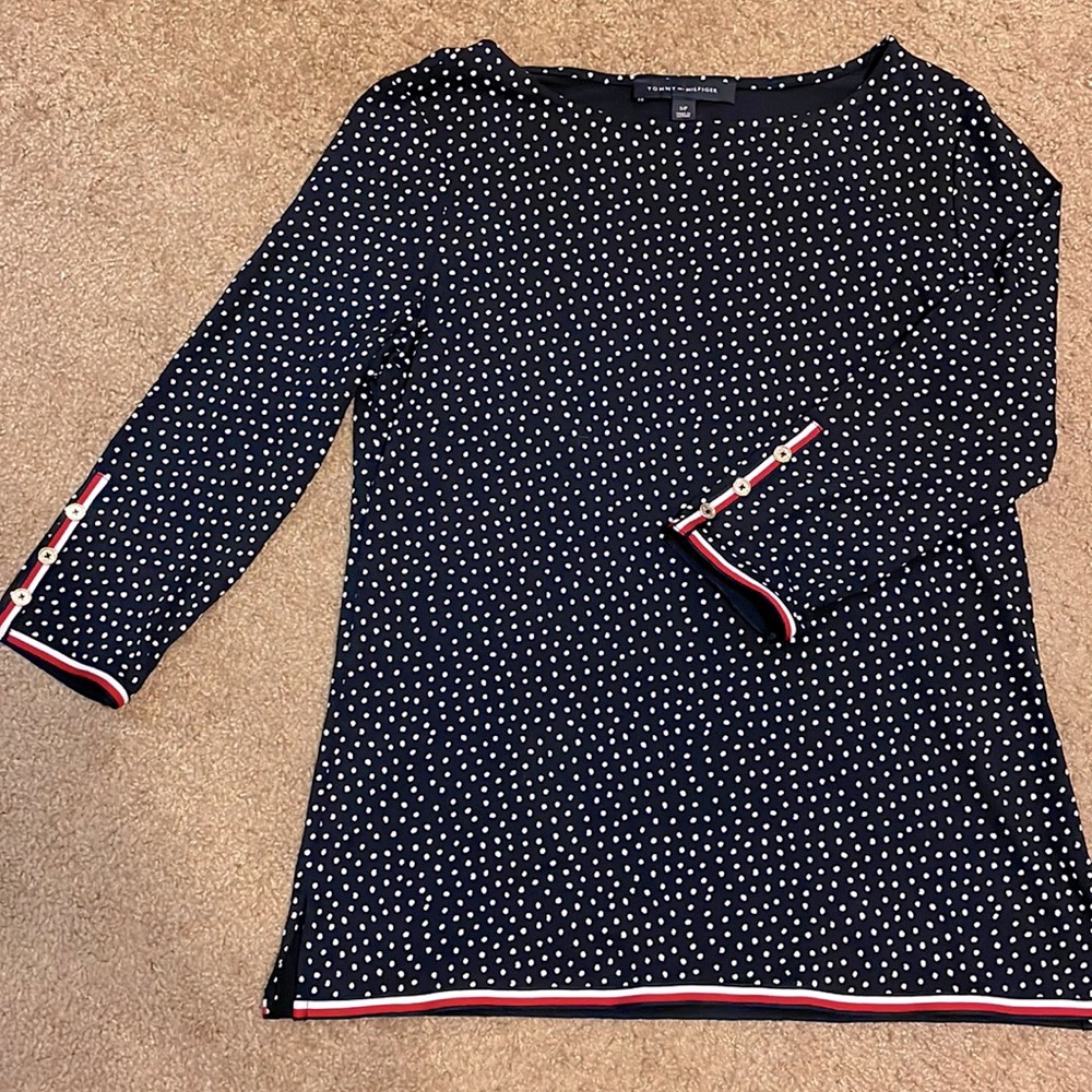 Tommy Hilfiger polka-dot top 3/4 length